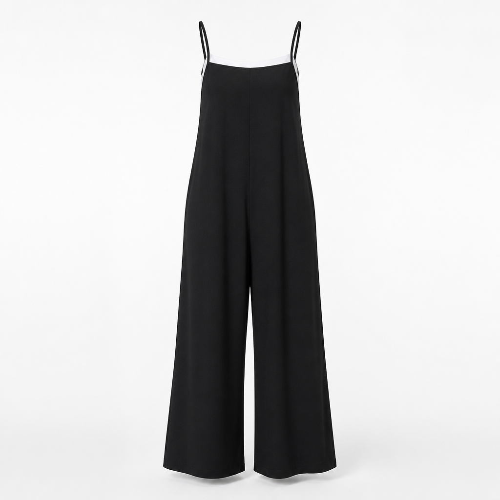Women's Jumpsuit Spaghetti Strap | Relaxed Fit | Wide Leg, Full Length | Summer Holiday Outfit, Weekend Getaway