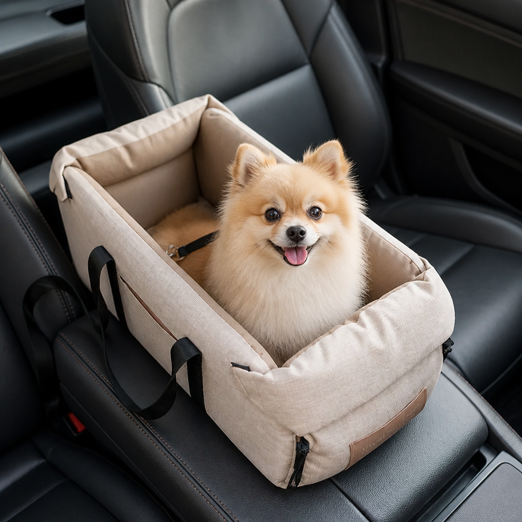 DogBedHouse Waterproof & Washable Console Booster Dog Car Seat