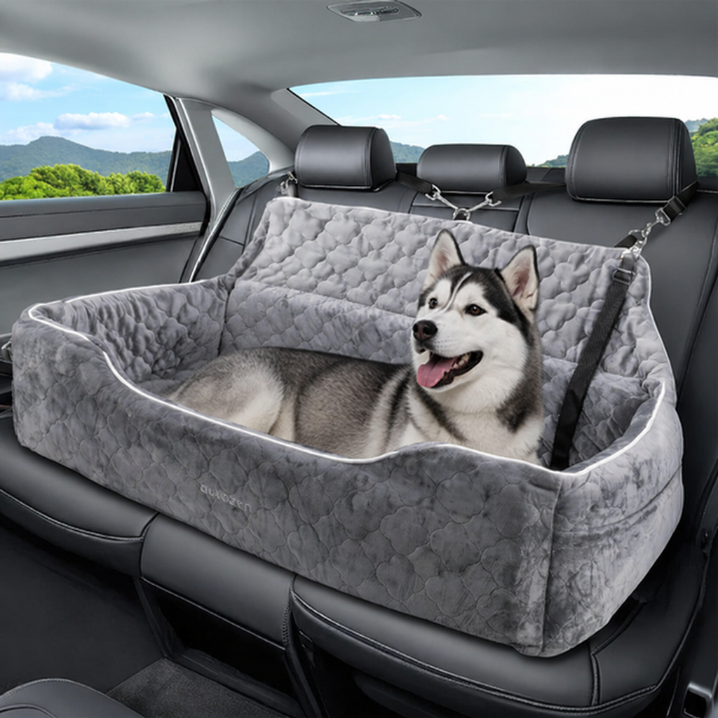 DogBedHouse Large Washable & Tethered Dog Car Seat