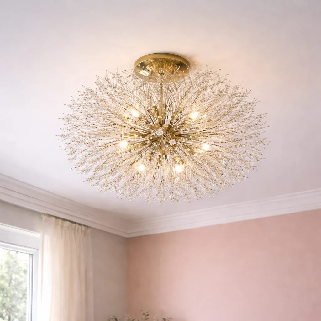 Gilda 9-Light Crystal Sputnik Chandelier