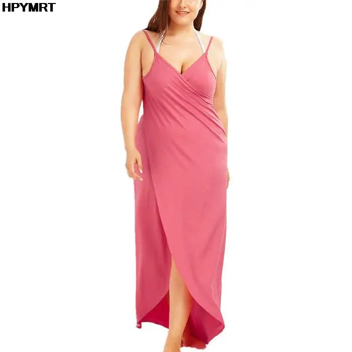 2022 5XL Summer Ladies Halter Dress Solid Color Sexy Suspenders Cross Sleeveless Ladies Clothes Beach Skirt Female Clothing Tops