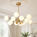 Magnus 12 Light Mid-Century Bubble Sputnik Chandelier