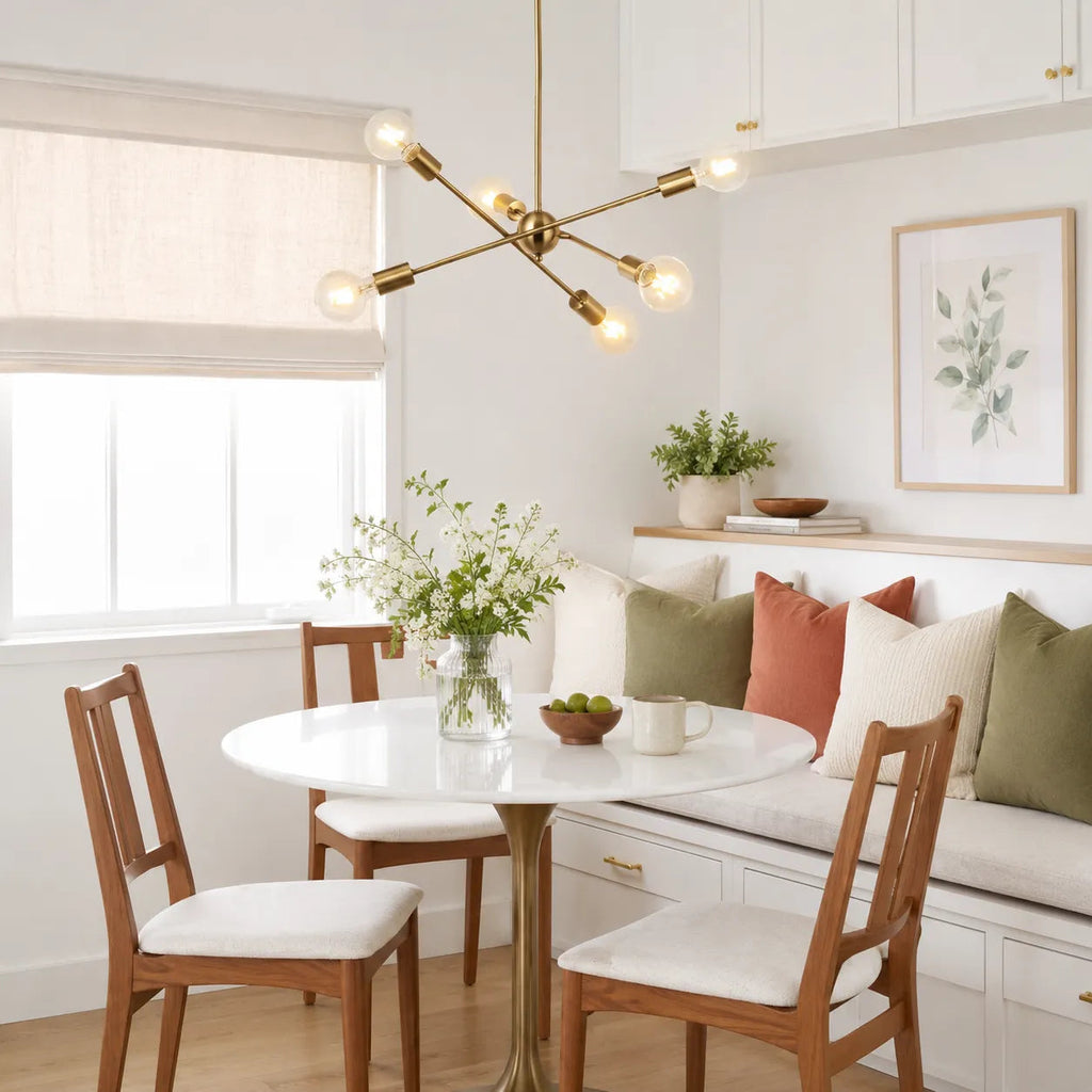Liora Mid-Century 6-Light Sputnik Chandelier