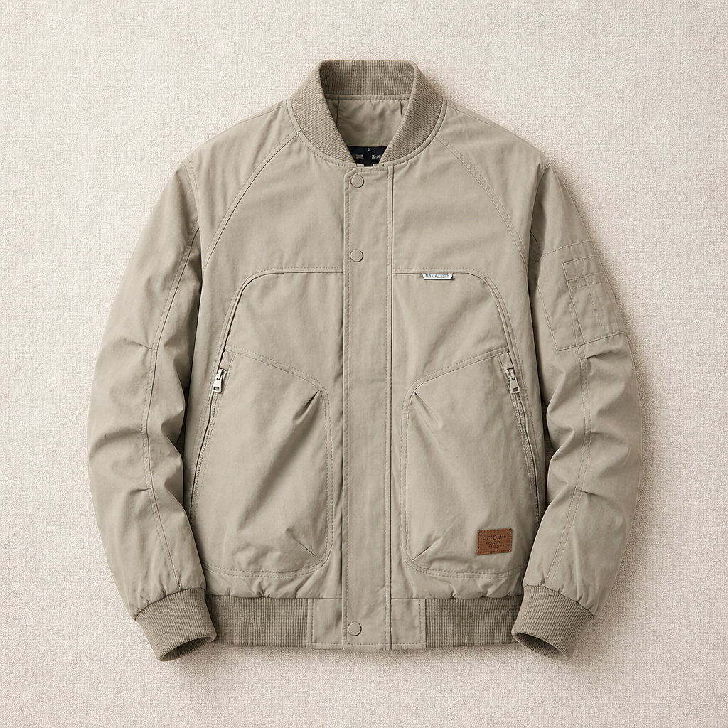 Men's Field Jacket | Raglan Sleeves & Urban Utility | Concealed Zip Pockets & Sleeve Organizer