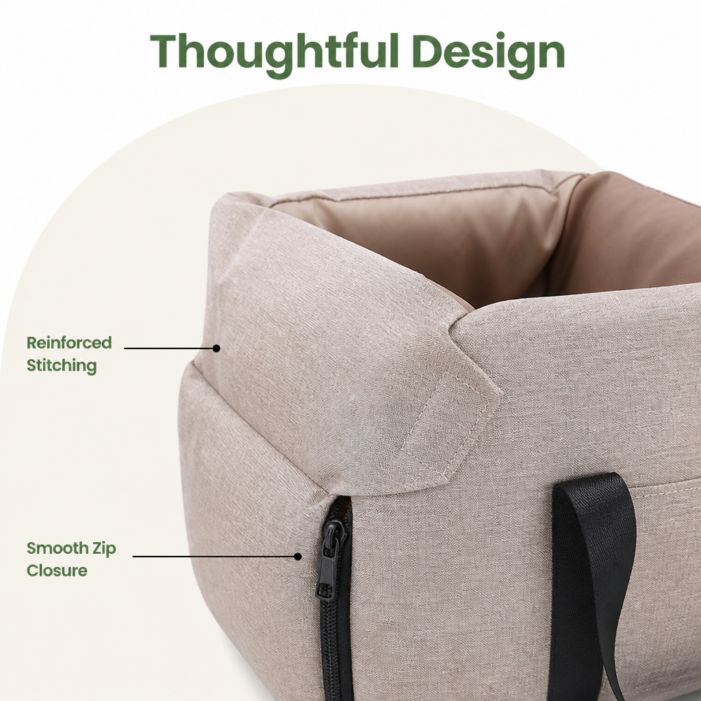 DogBedHouse Waterproof & Washable Console Booster Dog Car Seat