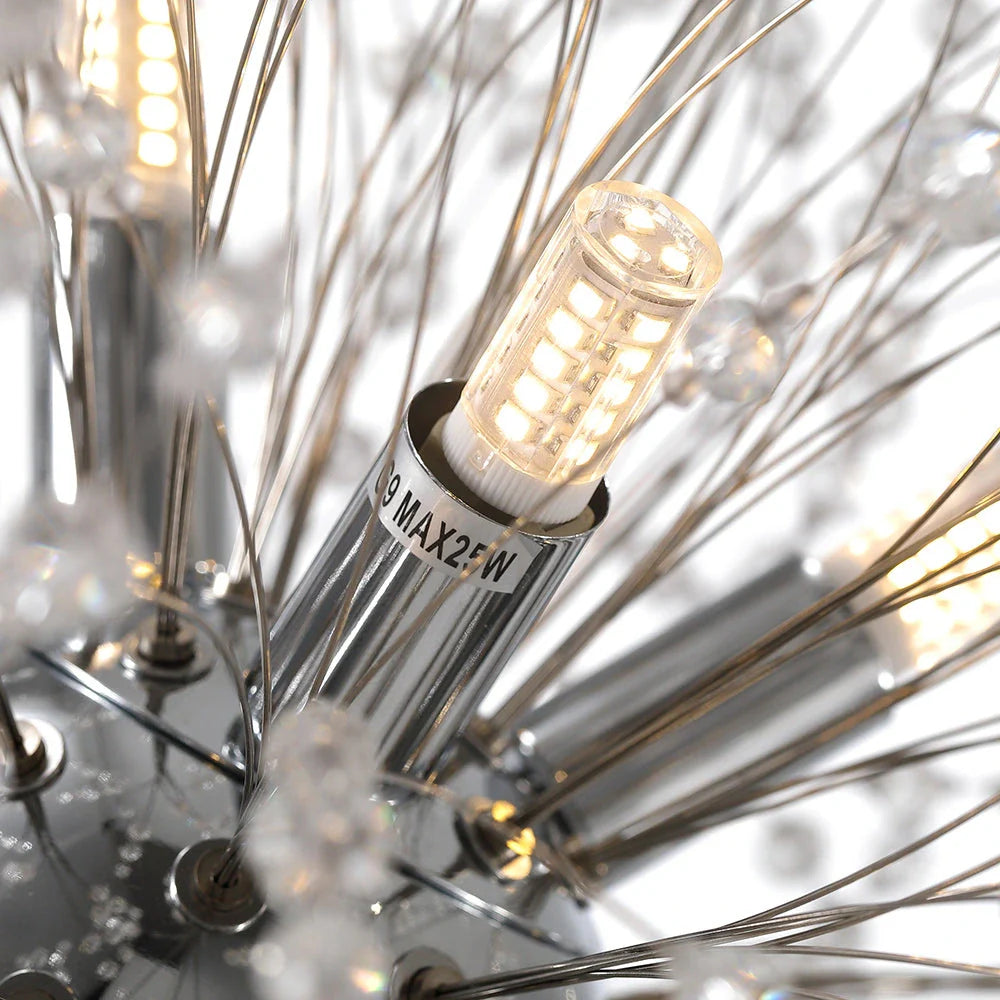 Gilda 9-Light Crystal Sputnik Chandelier