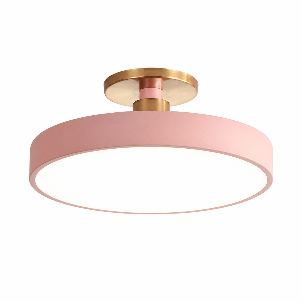Runde LED-Deckenleuchte | Nordisches Minimalistisches Design | 30 cm Acryl-Diffusor | Energieeffizient