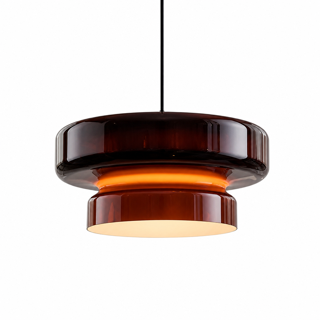 Pendant Light | Modern Glass Ring LED Chandelier | 36cm Diameter | Energy Efficient