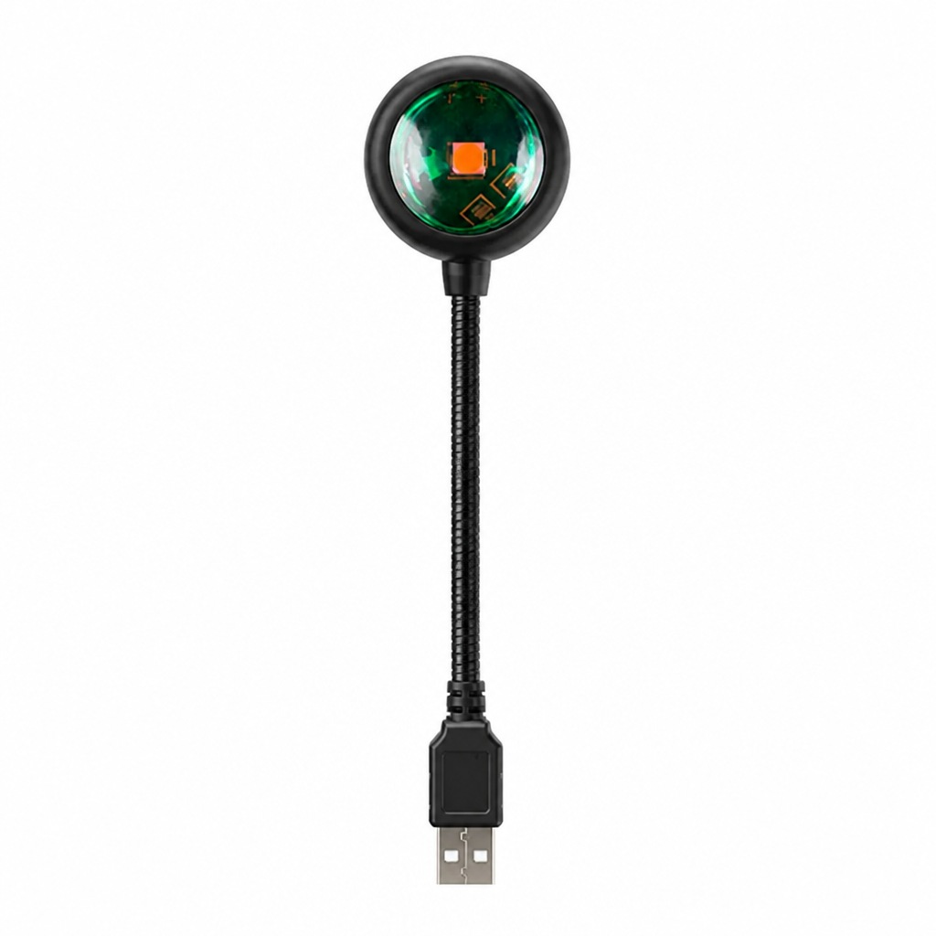 Sunset Projection Lamp | Multi-Angle Rotating Design | USB-Powered | Mood Lighting