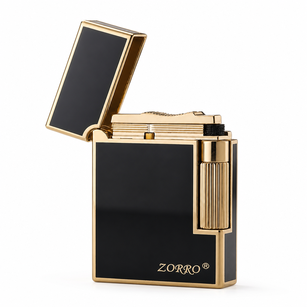Refillable Butane Side-Pulley Metal Lighter (Gift Box Option)