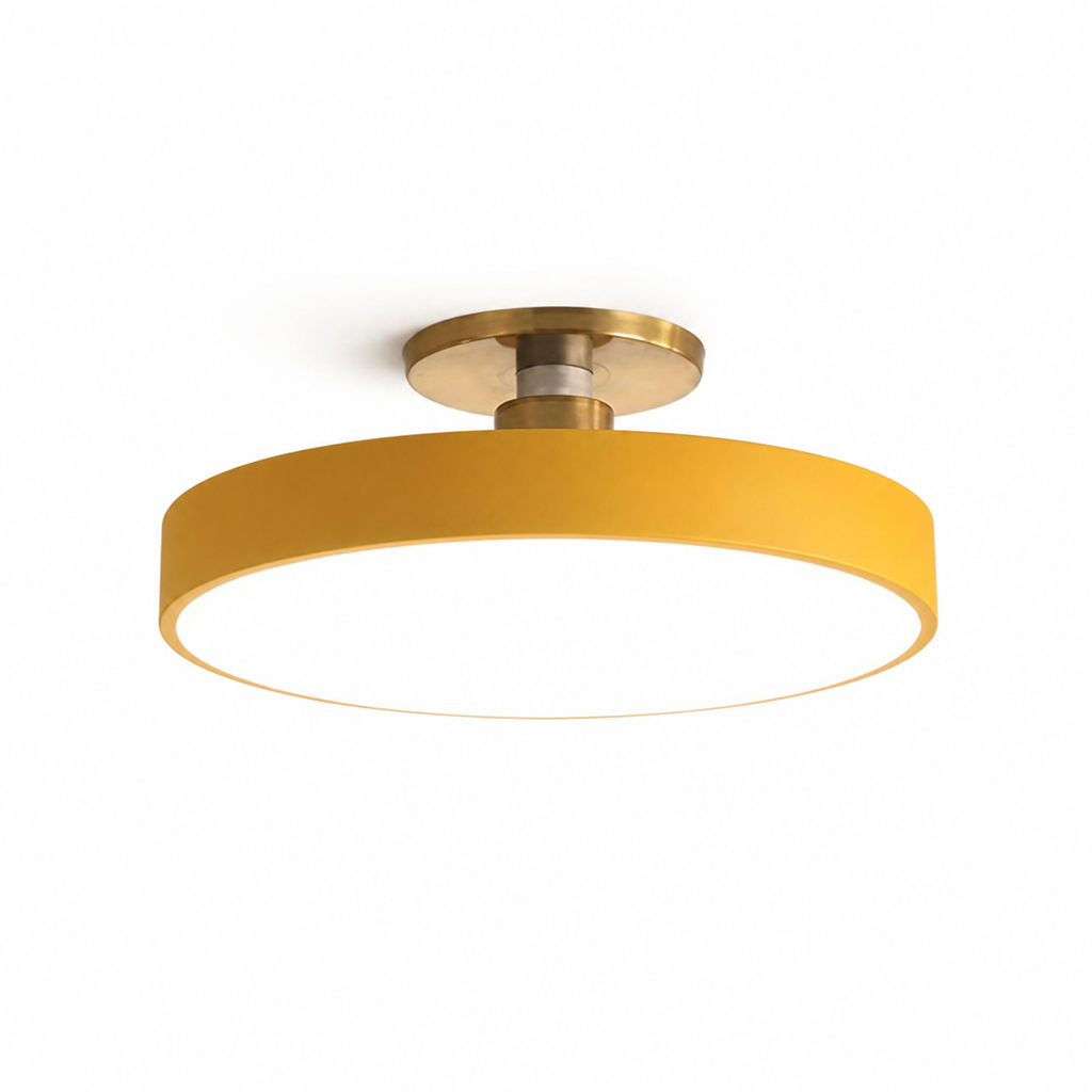 Runde LED-Deckenleuchte | Nordisches Minimalistisches Design | 30 cm Acryl-Diffusor | Energieeffizient