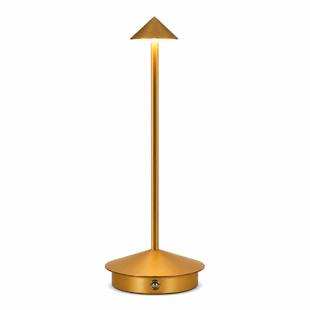 USB Touch Table Lamp | Vintage Style Dimmable LED | Metal & Acrylic | 30cm Height