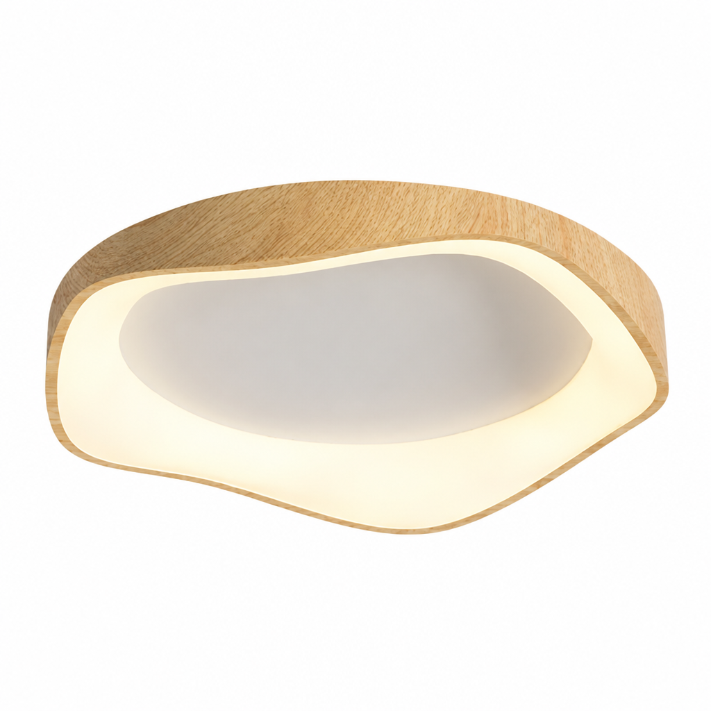 LED Ceiling Light | Modern Wood Grain Design | Dimmable & Tricolor | Bedroom Living Dining