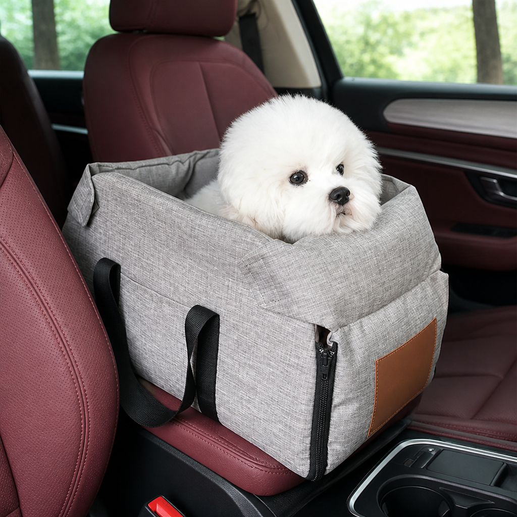 DogBedHouse Waterproof & Washable Console Booster Dog Car Seat