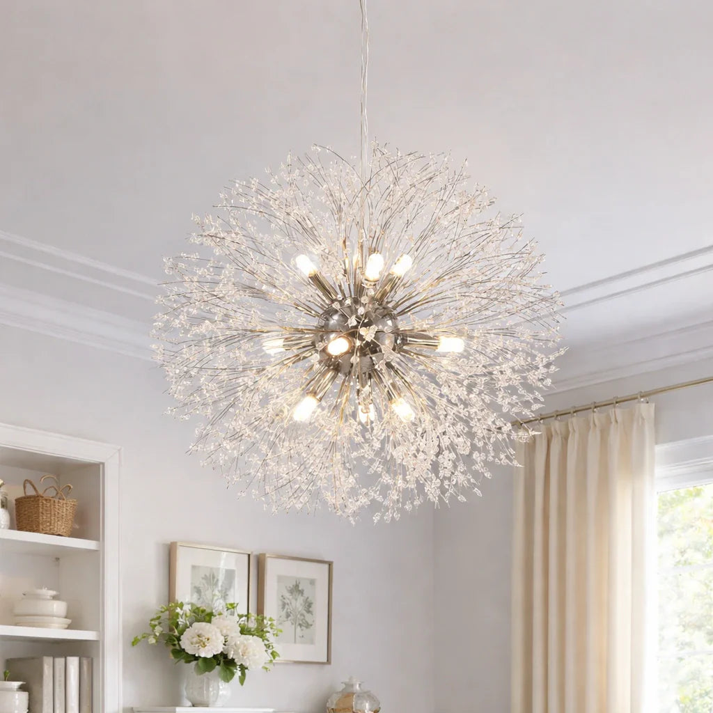 Gilda 9-Light Crystal Sputnik Chandelier