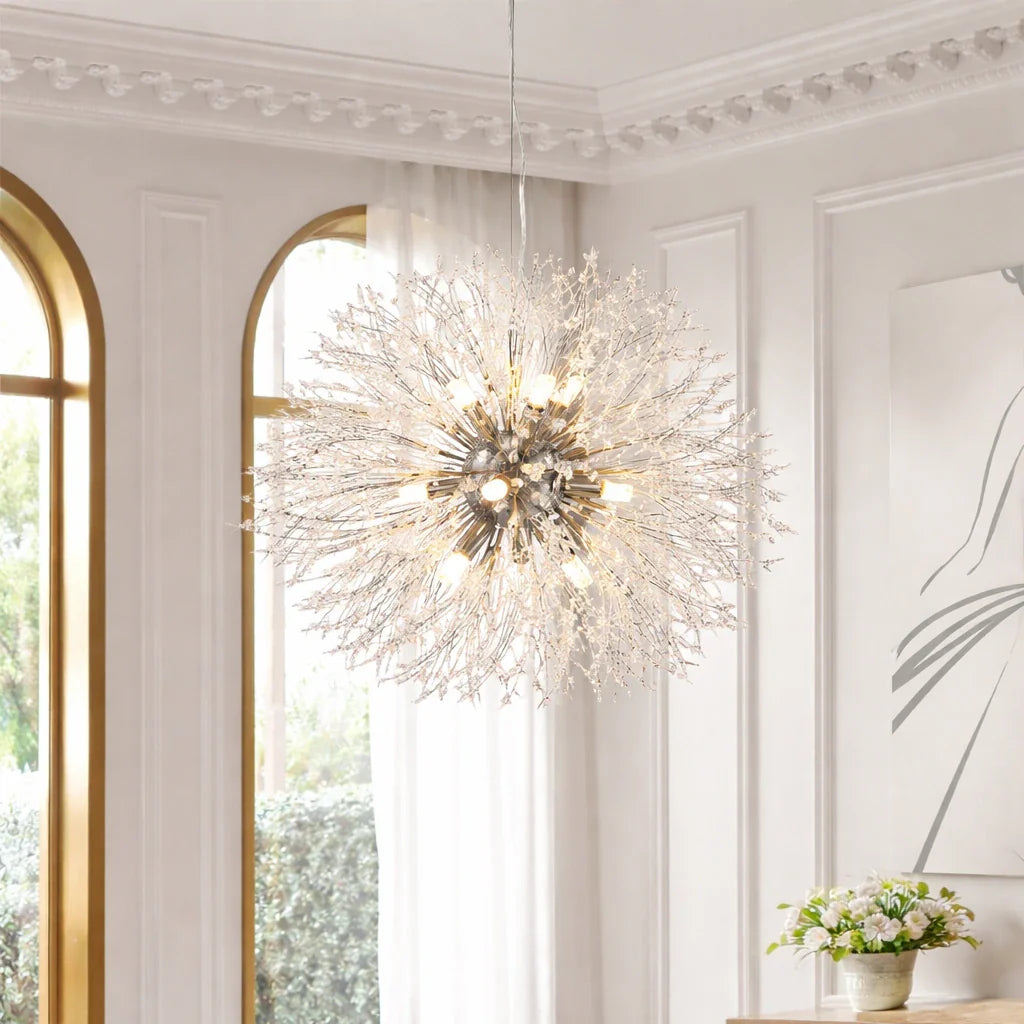 Gilda 9-Light Crystal Sputnik Chandelier