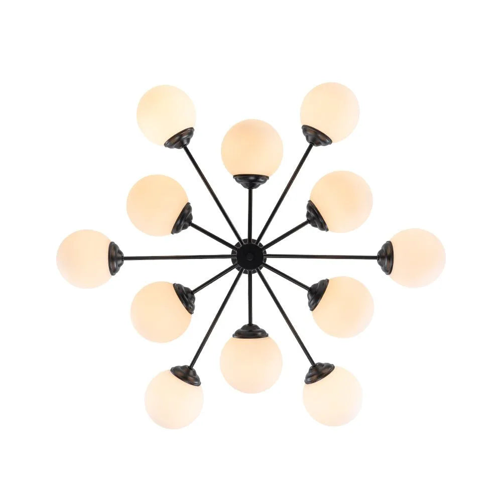 Magnus 12 Light Mid-Century Bubble Sputnik Chandelier