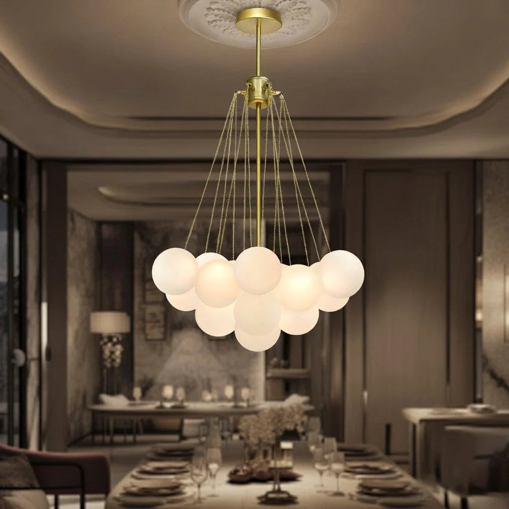 Jem Sculptural Glass Bubble Chandelier