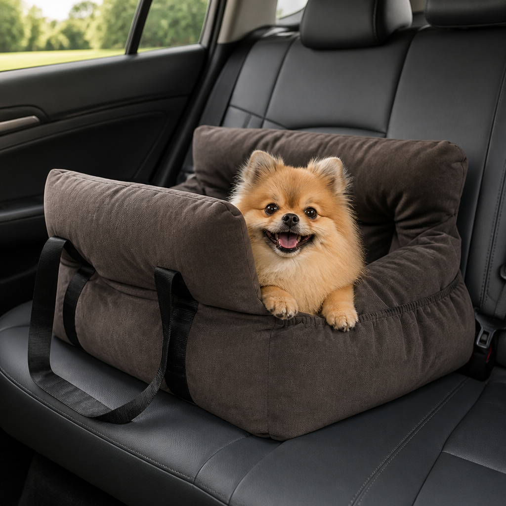 DogBedHouse Safety Harness & Multi-Carry Booster Seat (Fits Front & Back Seats)