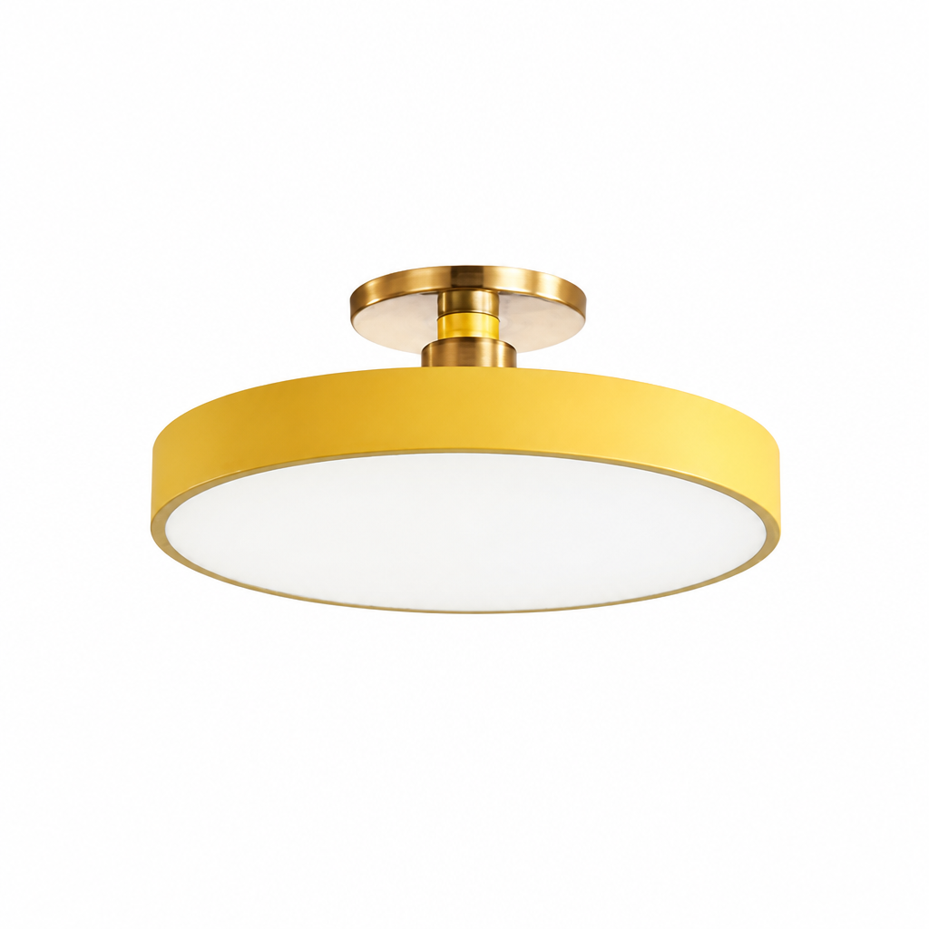 Runde LED-Deckenleuchte | Nordisches Minimalistisches Design | 30 cm Acryl-Diffusor | Energieeffizient