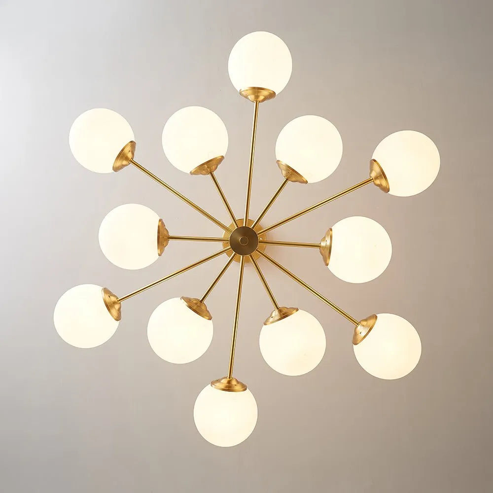 Magnus 12 Light Mid-Century Bubble Sputnik Chandelier