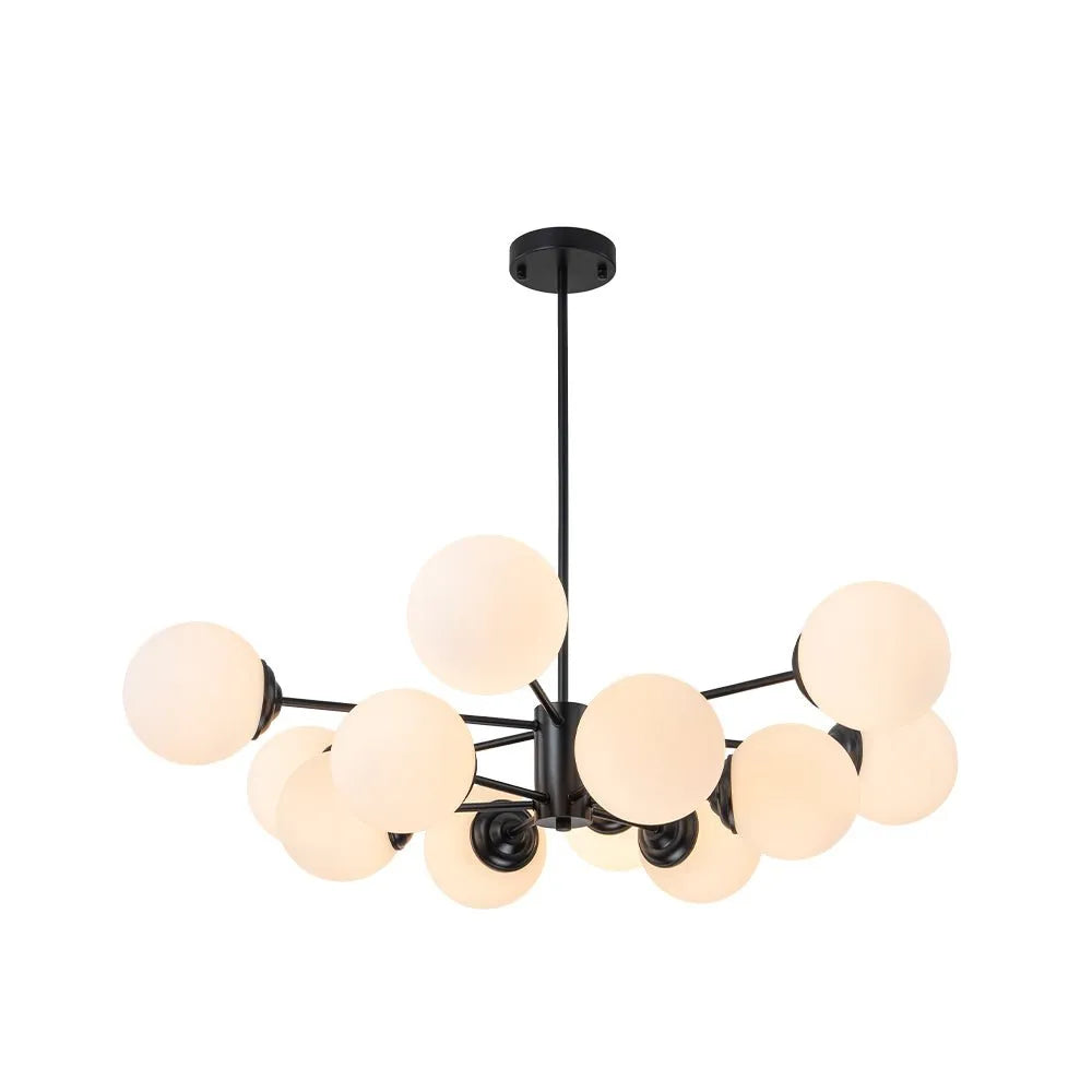Magnus 12 Light Mid-Century Bubble Sputnik Chandelier