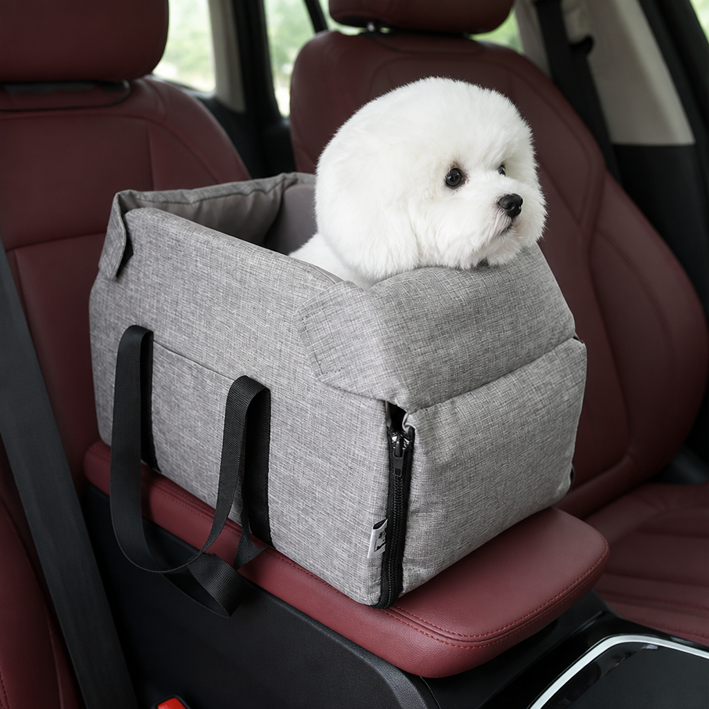 DogBedHouse Waterproof & Washable Pet Car Booster (Safety Tether)