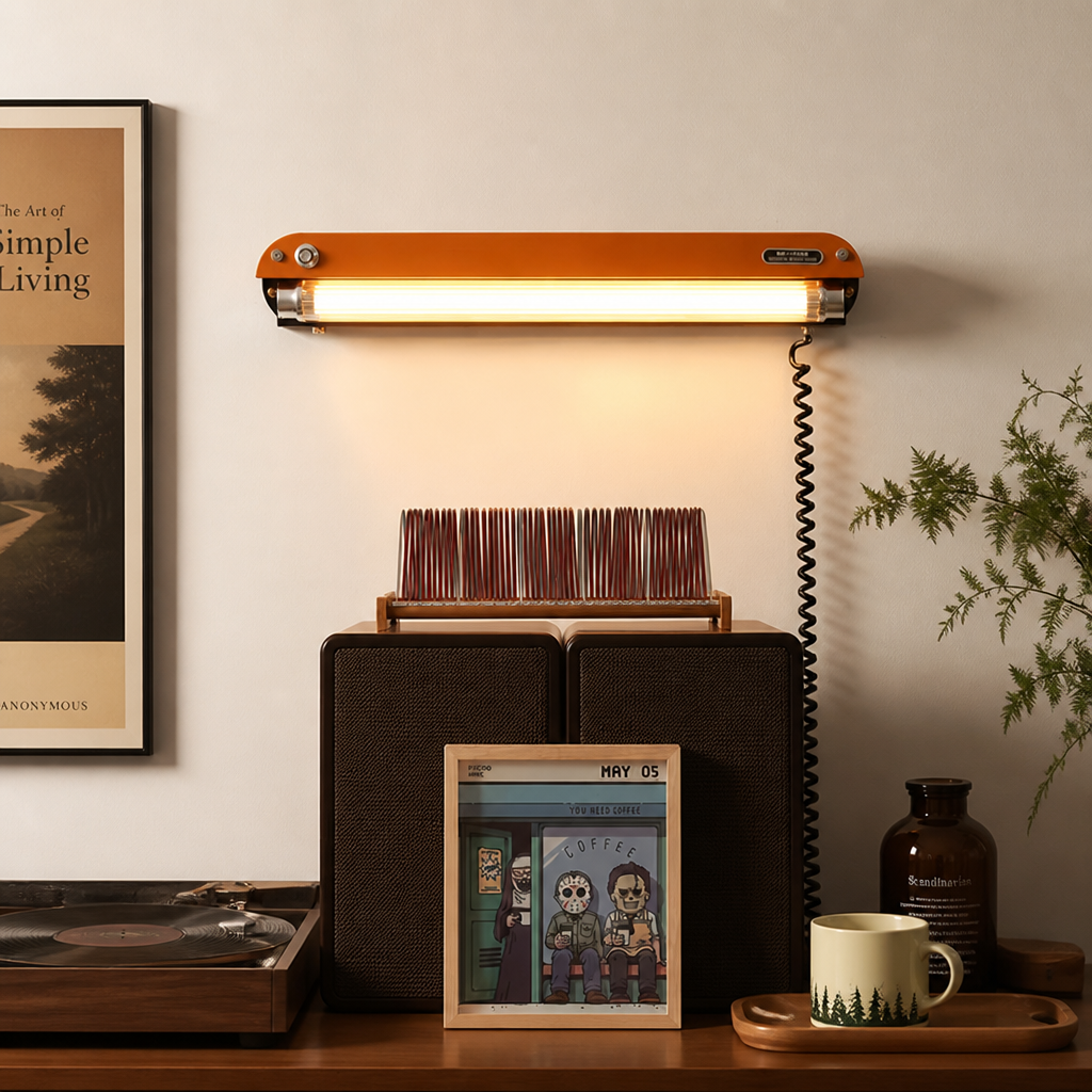 Wall Lamp | Retro Industrial Mechanical Design | Metal Body & Warm Ambient Light