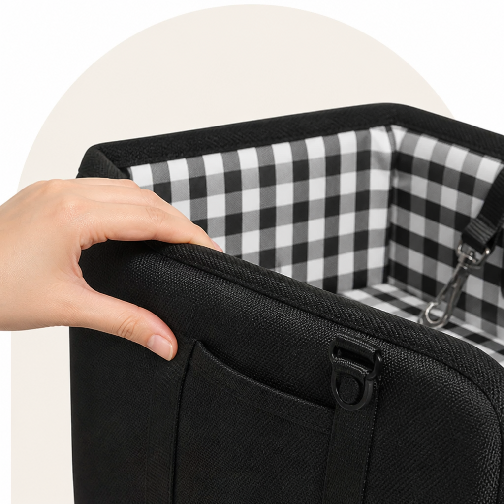 DogBedHouse Seat Belt Support & Anti-Slip Dog Booster Seat