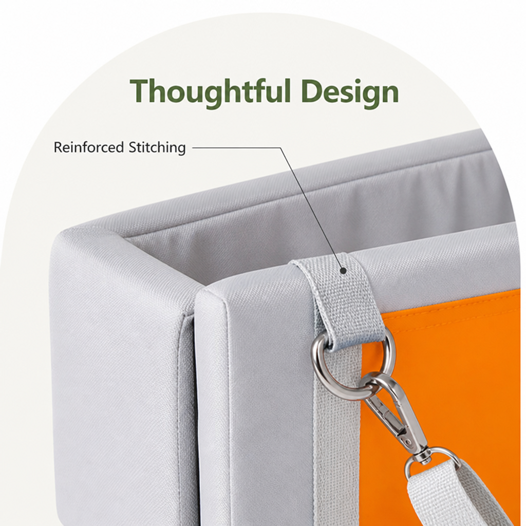DogBedHouse Double-Belt Safety & Padded Car Booster Seat (Armrest Console)
