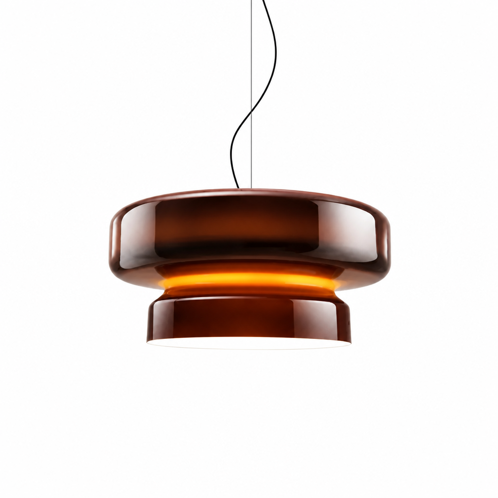 Pendant Light | Modern Glass Ring LED Chandelier | 36cm Diameter | Energy Efficient
