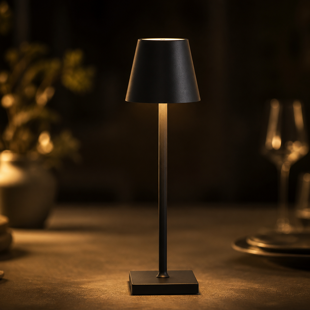Table Lamp | Wireless Rechargeable & Dimmable | USB-C Charging | Splash-Proof Indoor & Outdoor