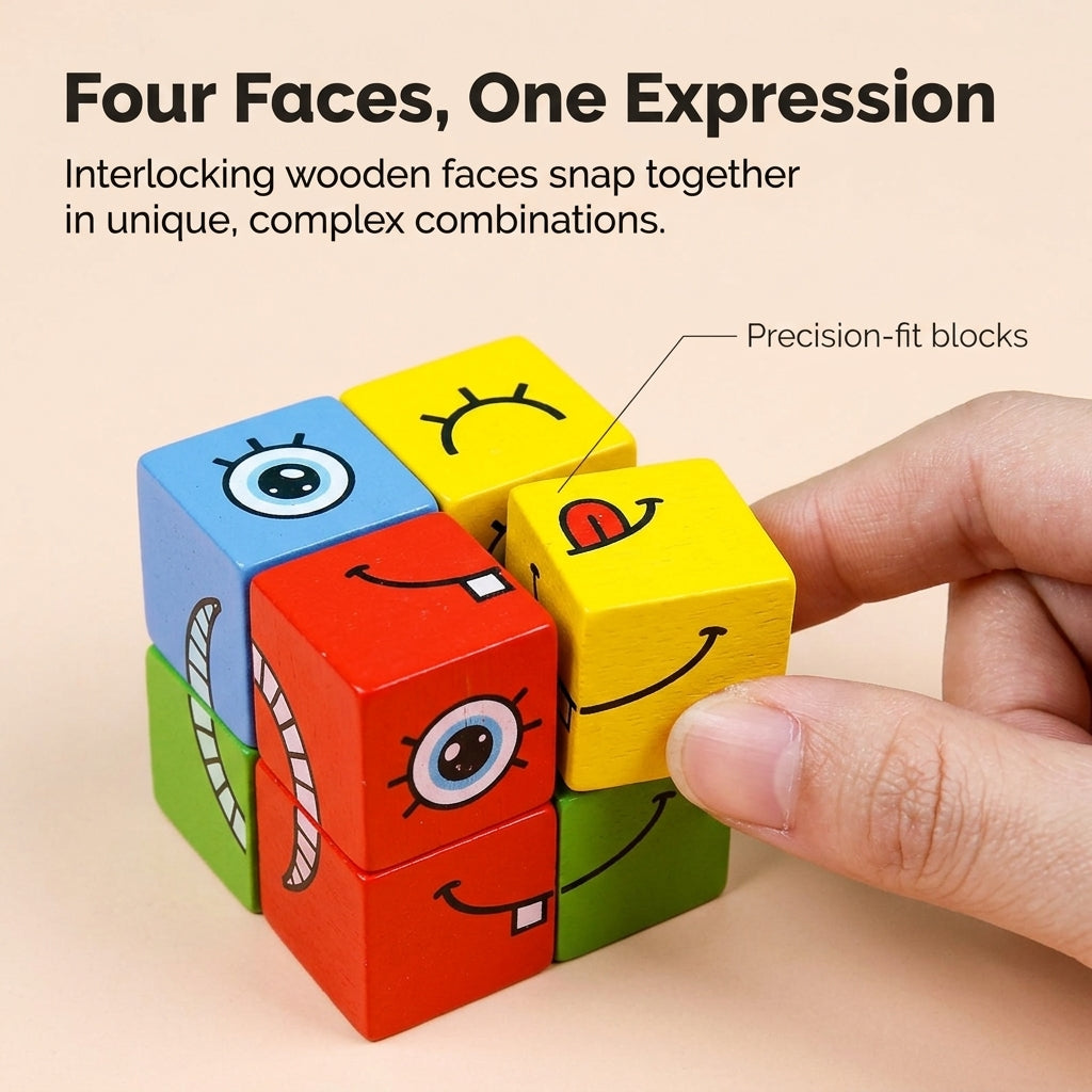 3D-Gesichts-Puzzle – Faszinierendes und Lehrreiches Spielzeug