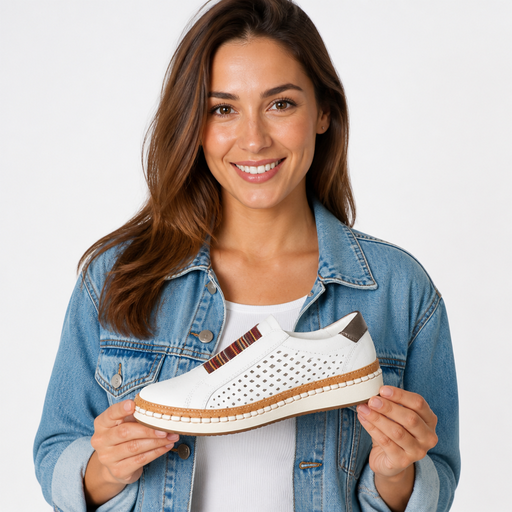 Women's Orthopedic Walking Shoes | Cushioned Insole, Arch Support | Non-Slip Rubber Sole, Shock Absorbing | Everyday Walking Shoes