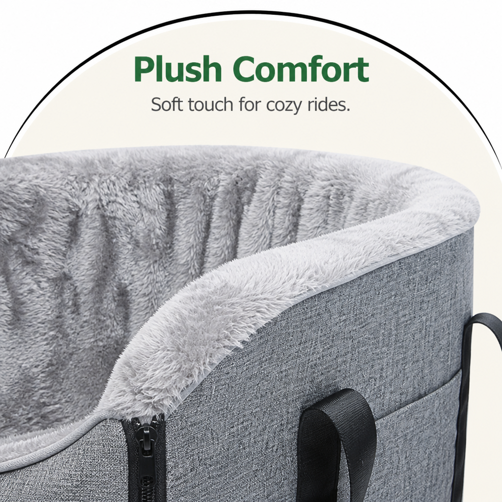 DogBedHouse Buckle-Secure & Portable Polyester Pet Car Seat