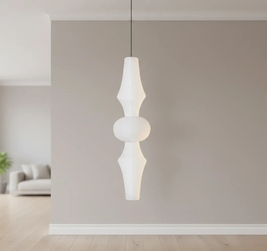 Pascal Japanese Rice Paper Pendant Lantern Light