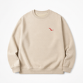 Men's Polyester Crewneck Sweatshirt | Regular Fit | Minimalist Urban, Bird Logo | Casual Streetwear, Winter Layering