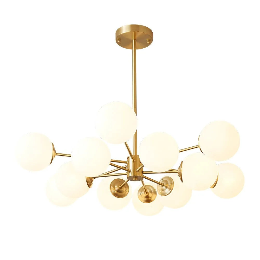 Magnus 12 Light Mid-Century Bubble Sputnik Chandelier