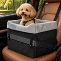 DogBedHouse Washable Foldable Elevated Booster Dog Car Seat (With Storage Bag)