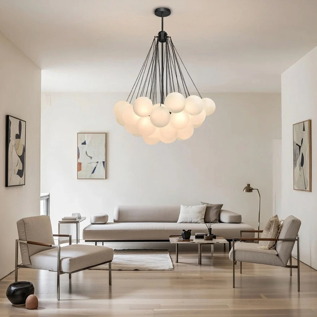 Jem Sculptural Glass Bubble Chandelier