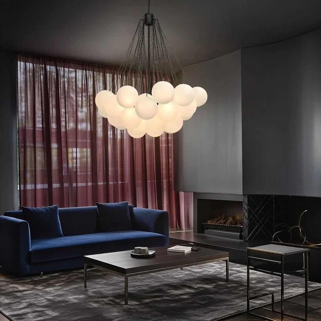 Jem Sculptural Glass Bubble Chandelier