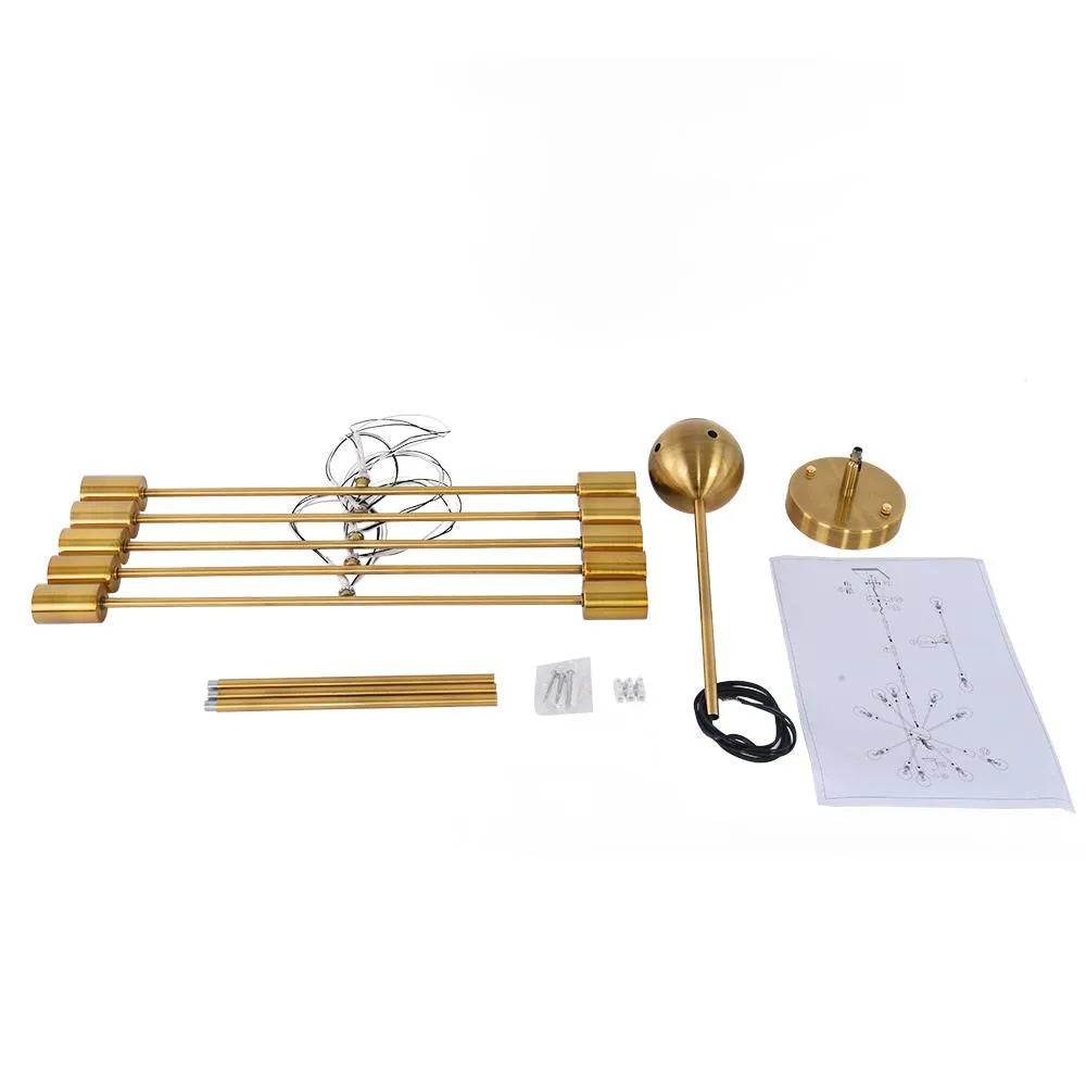 Liora Mid-Century 6-Light Sputnik Chandelier