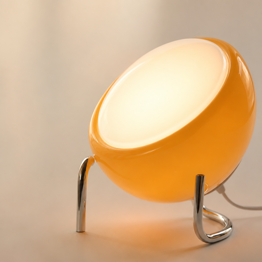 Glas-Nachtlicht | Retro LED Stimmungslampe | USB betrieben | Schlafzimmer & Wohnzimmer