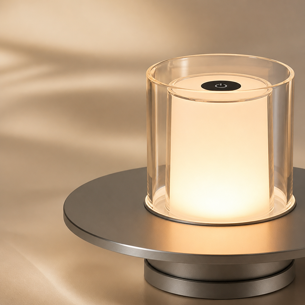 LED Tischlampe | Touch-Steuerung dimmbar | USB wiederaufladbar | Stimmungsbeleuchtung