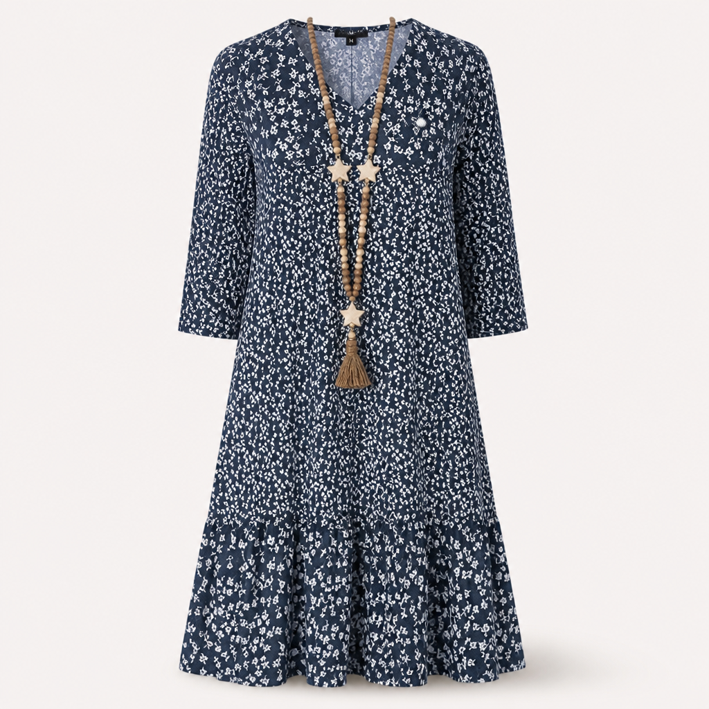 Women's Midi Dress | Regular Fit | Classic Cut, Tailored Seams | Summer Dress | Wedding Guest Outfit | Smart Casual | Workwear