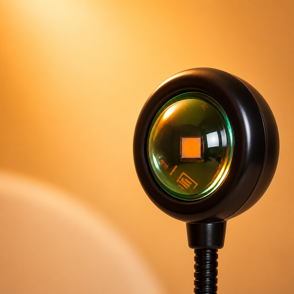 Sunset Projection Lamp | Multi-Angle Rotating Design | USB-Powered | Mood Lighting