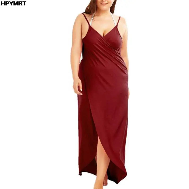 2022 5XL Summer Ladies Halter Dress Solid Color Sexy Suspenders Cross Sleeveless Ladies Clothes Beach Skirt Female Clothing Tops