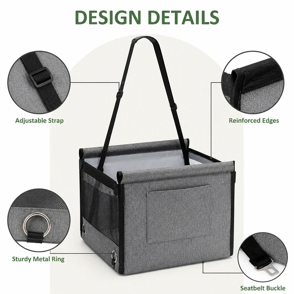 DogBedHouse Waterproof & Foldable Safety Mesh Car Seat