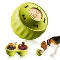 Food-Grade Silicone & Natural Rubber Dog Treat Toy (Ball + Tray)