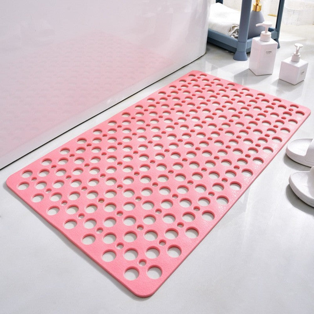 Antibacterial Shower Mat with Suction Cups – Non-Slip for Secure Standing